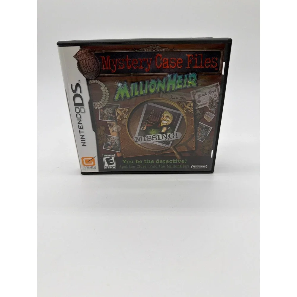 Mystery Case Files MillionHeir Nintendo DS CIB NTR-YFCE-USA Puzzle Game